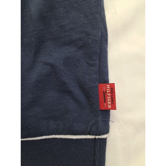 Vtg Y2k 2002 Navy Blue Mens Polo Hilfiger Pocket Crest Red Label Large Prep - Picture 6 of 11